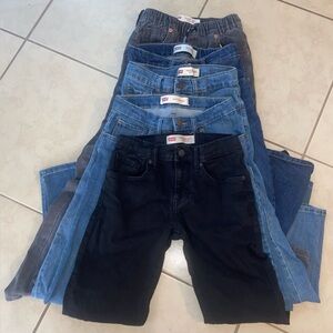 Boys Levi Jeans- 5 pair Bundle Size 12R